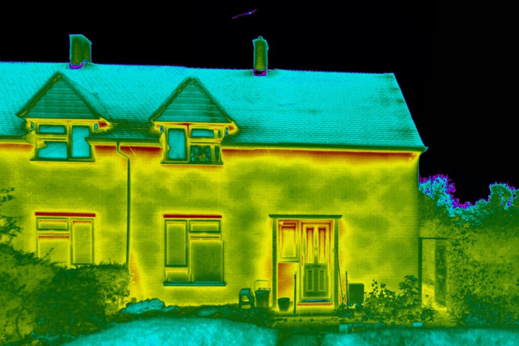 Irregular Cavity Wall Thermal Image