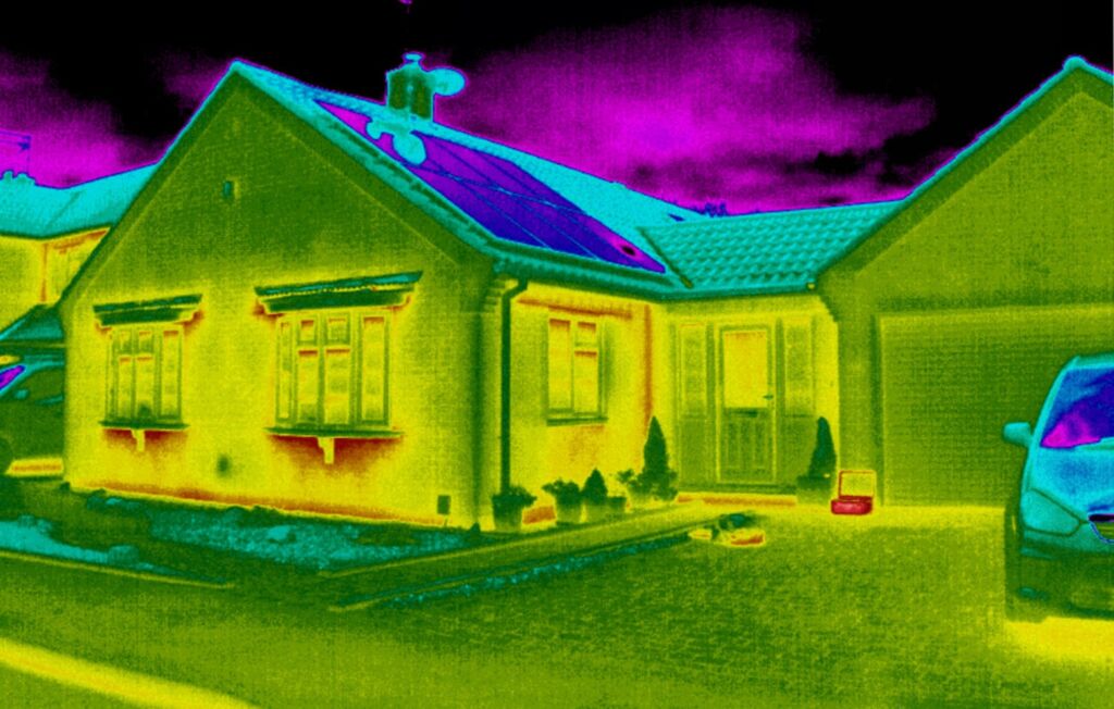 Thermal Image of a Bungalow