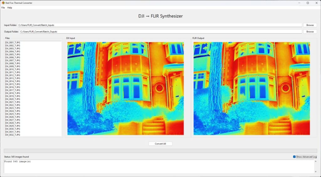 DJI to FLIR Thermal Conversion Software