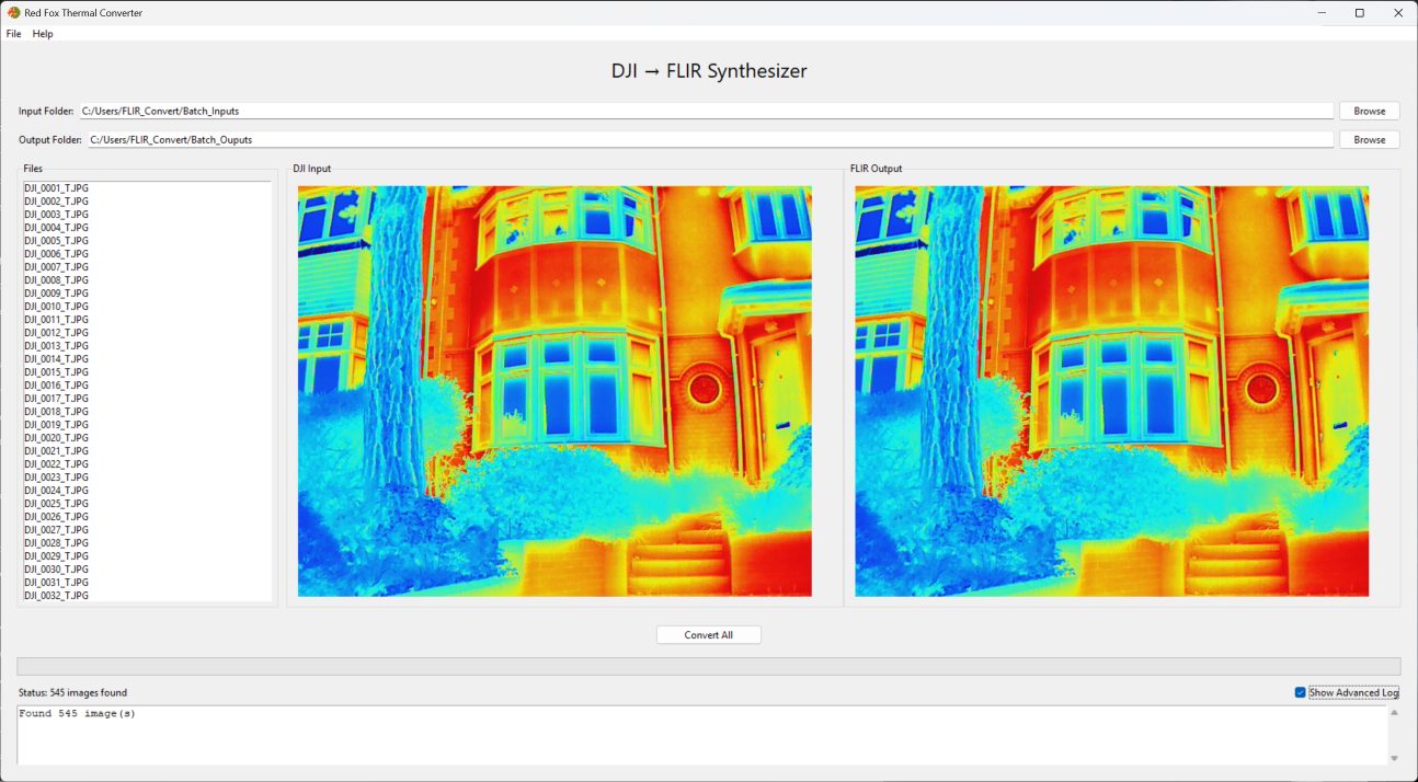 DJI to FLIR Thermal Conversion Software